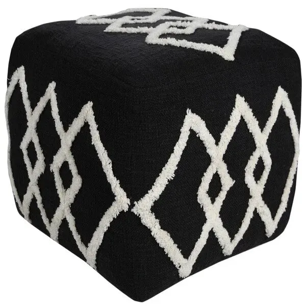 Avant-garde 34066BLK Black Pouf