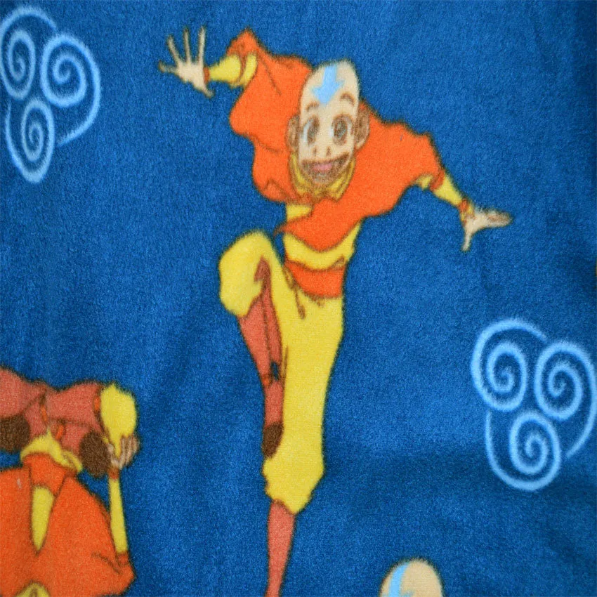 Avatar The Last Airbender Aang Fleece One Piece Blanket Sleeper