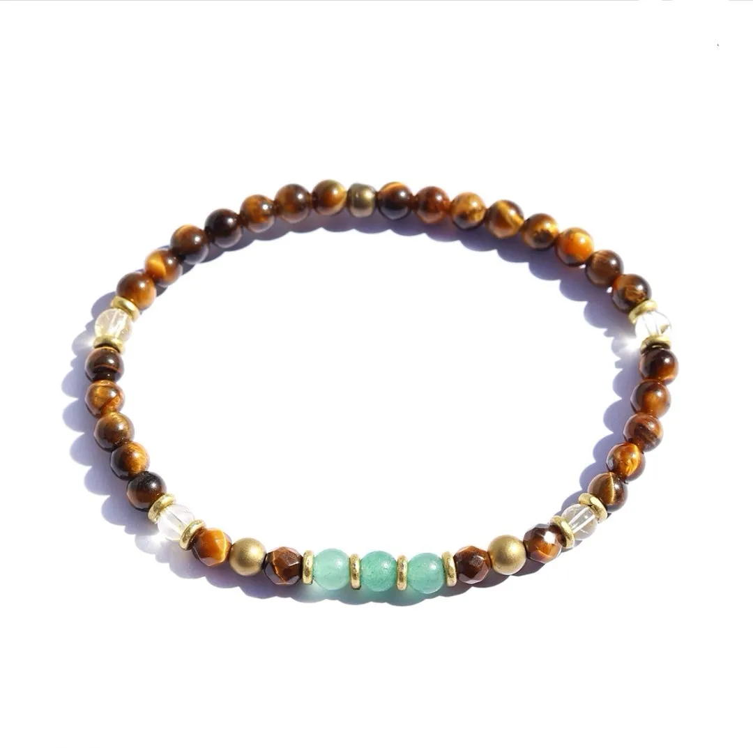 Aventurine, Tiger Eye Bracelets - Abundance and Prosperity