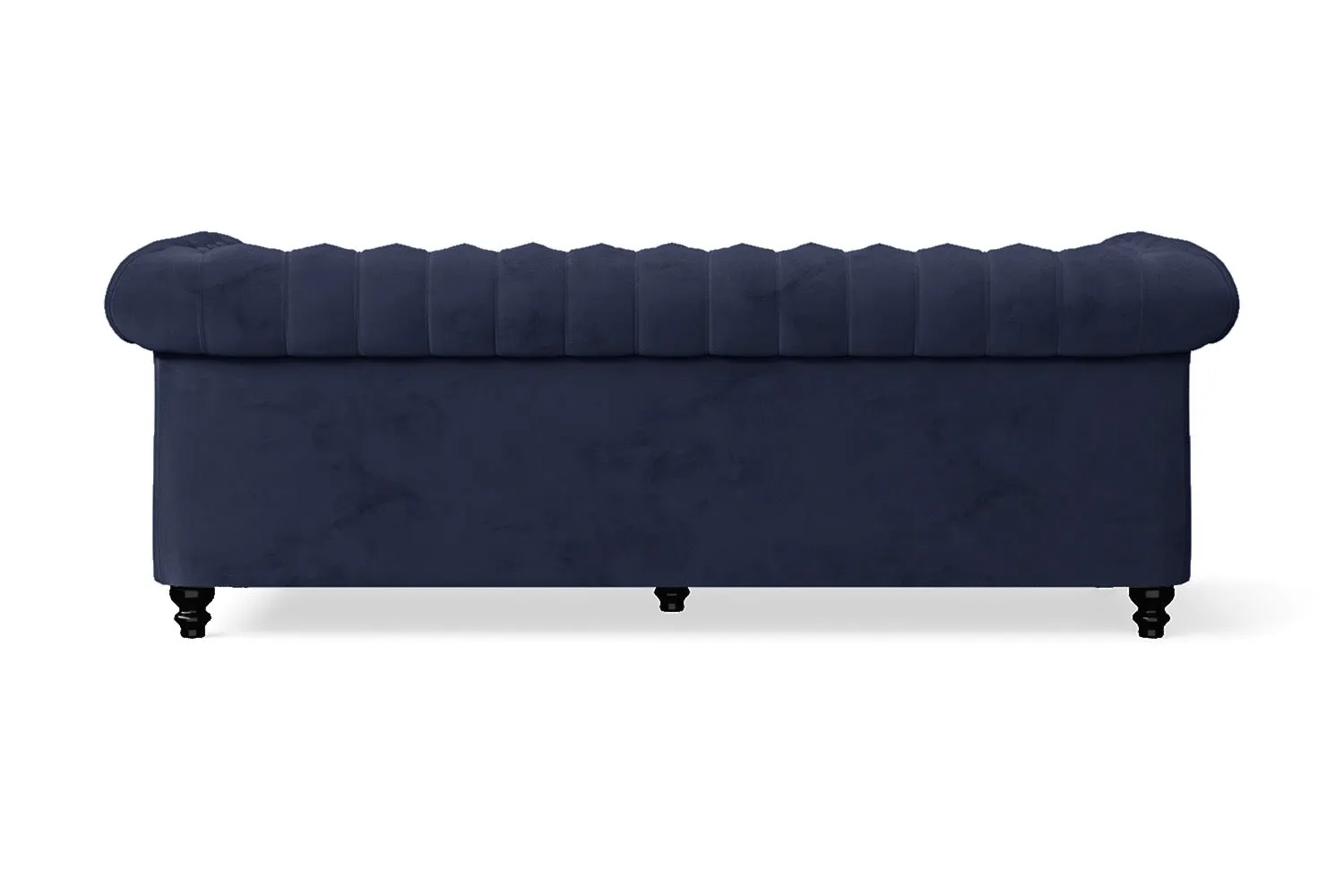 Aversa 3 Seater Sofa Dark Blue Velvet