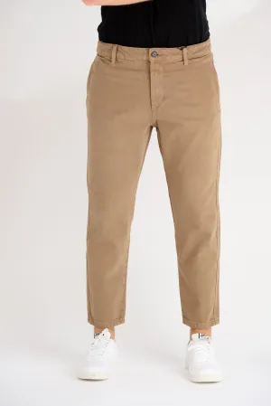 Avi Beam Chino Twill Trousers - Shitake