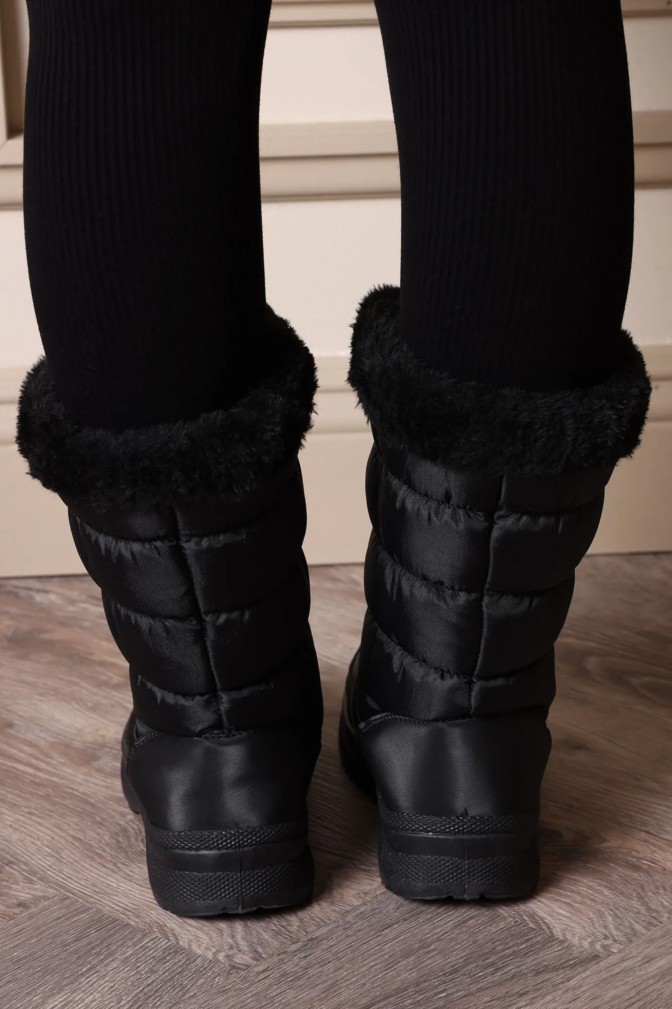 Aviana Faux Fur Boot - Black