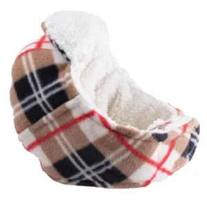 Aviator Dog Hat Tan Plaid