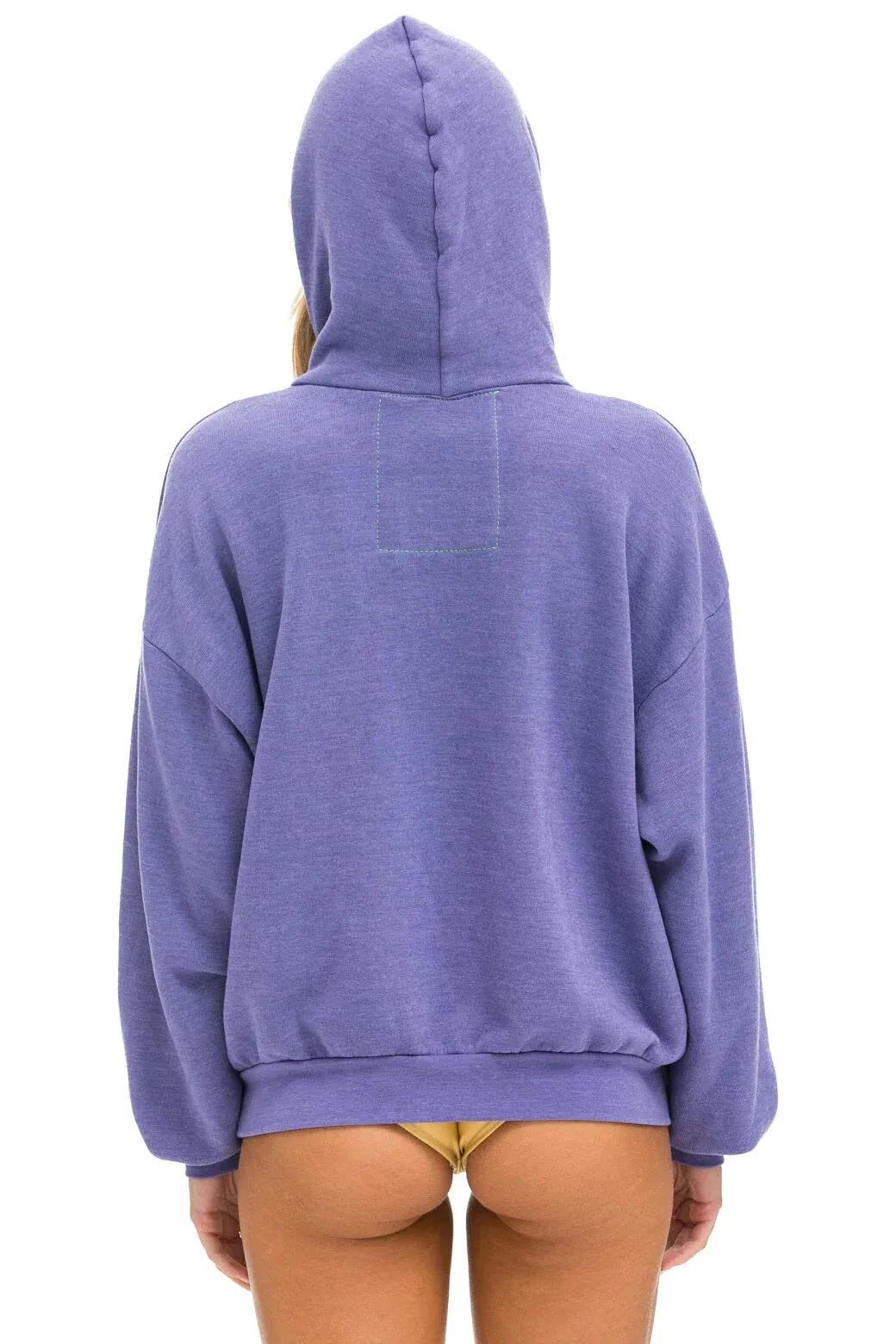 Aviator Nation Logo Stitch Relaxed Pullover Hoodie Lavender