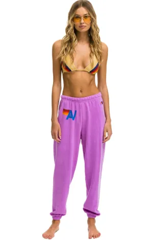 Aviator Nation Women's Logo Sweatpants Neon Purple