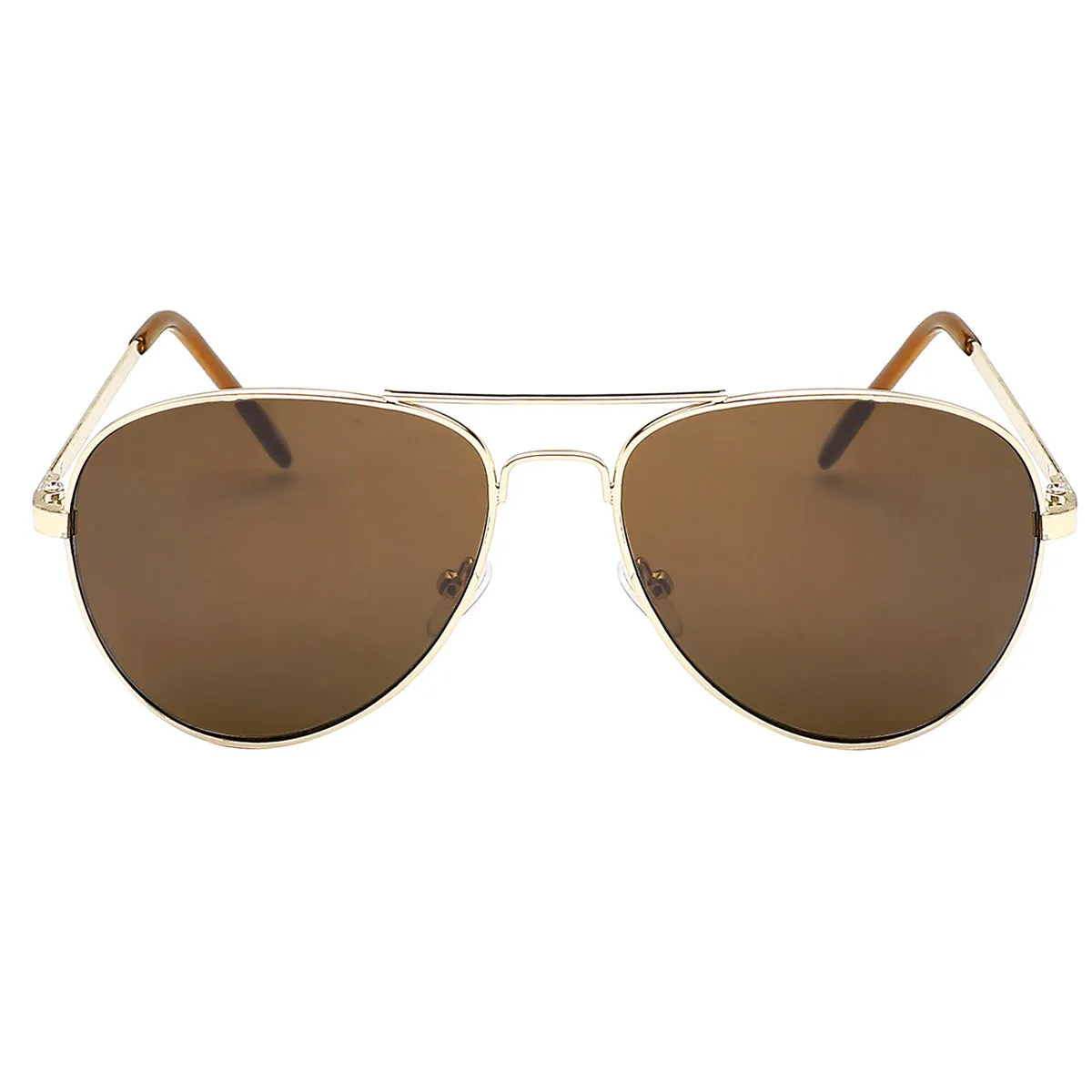 Aviator Sunglasses Classic - Polarized - Gold Frame - Brown