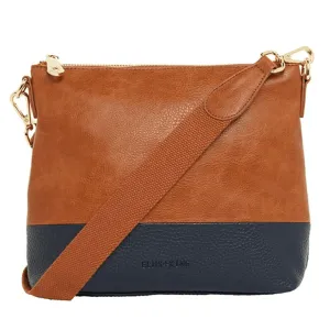 Avoca Crossbody | Tan Pebble & Navy