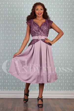 Avona-Bo 1940s lace and satin dress by Miss Candyfloss