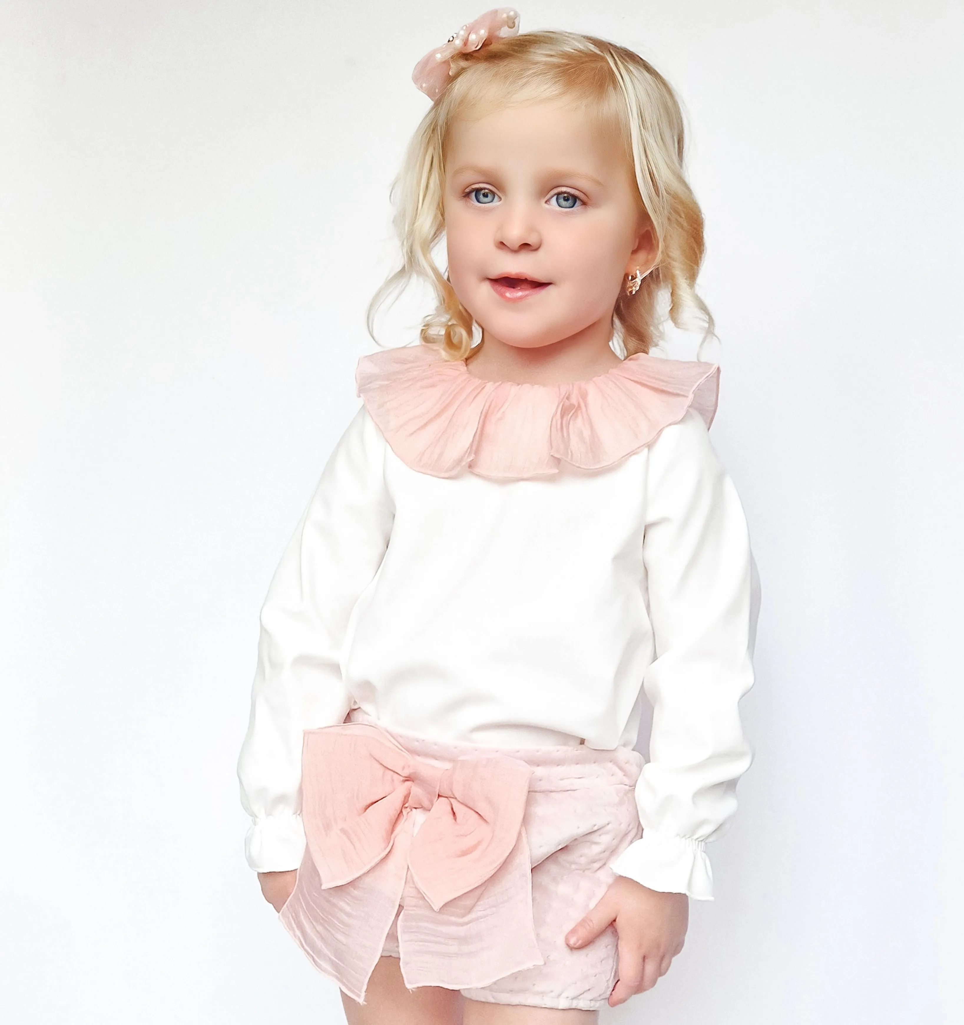 AW24 Rochy Girls Pink Velvet Jampants Set