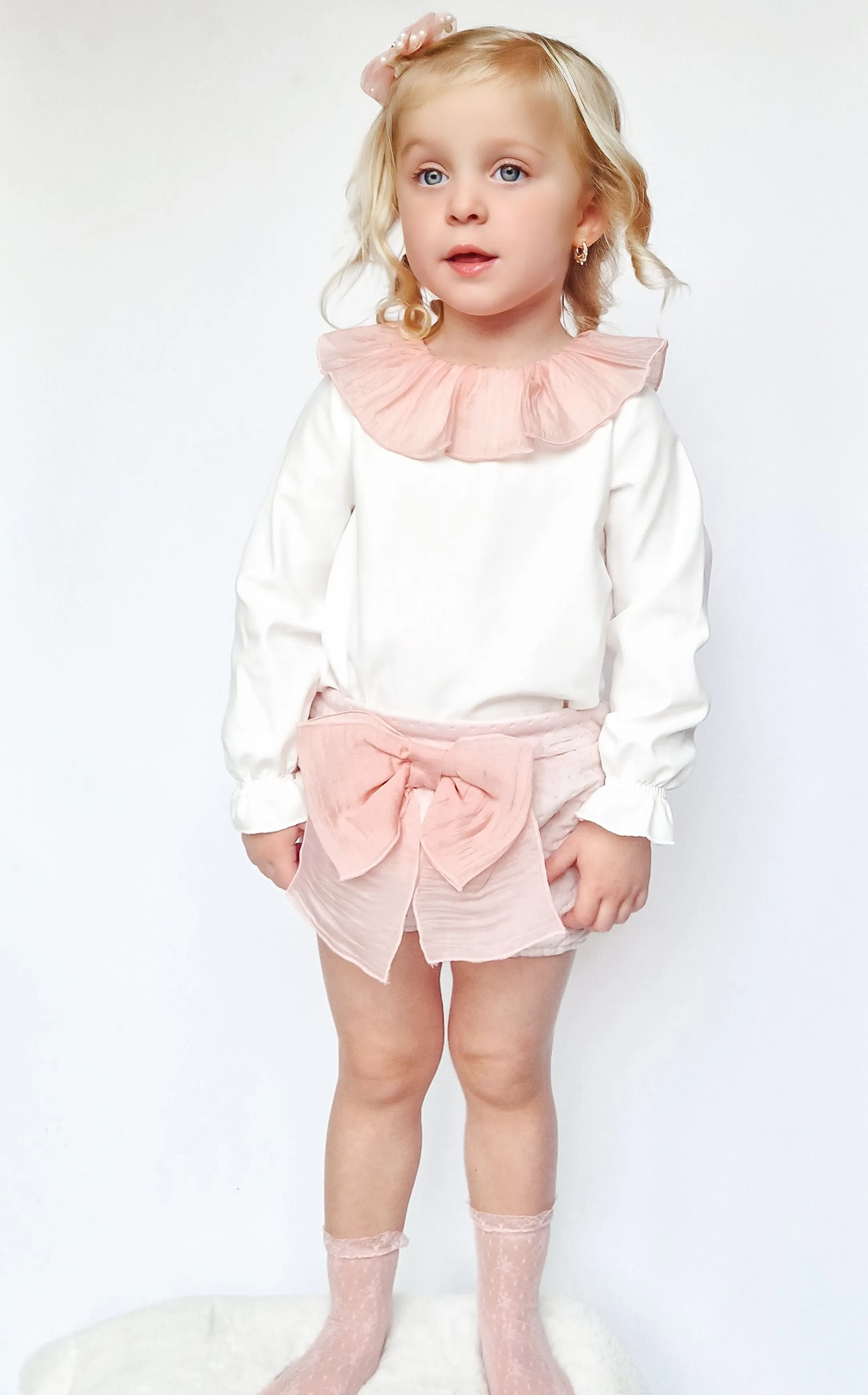 AW24 Rochy Girls Pink Velvet Jampants Set