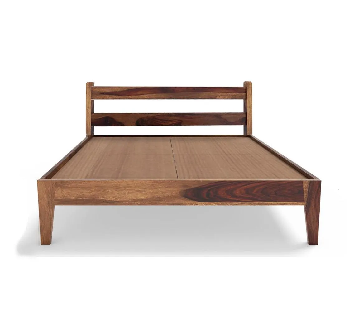 AWANA BED QUEEN Sheesham Wood (Honey Finish)