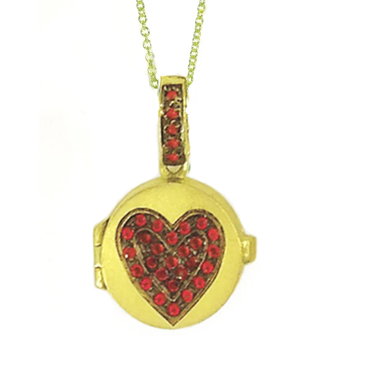 Award-Winning Ruby Love Locket Charm Small