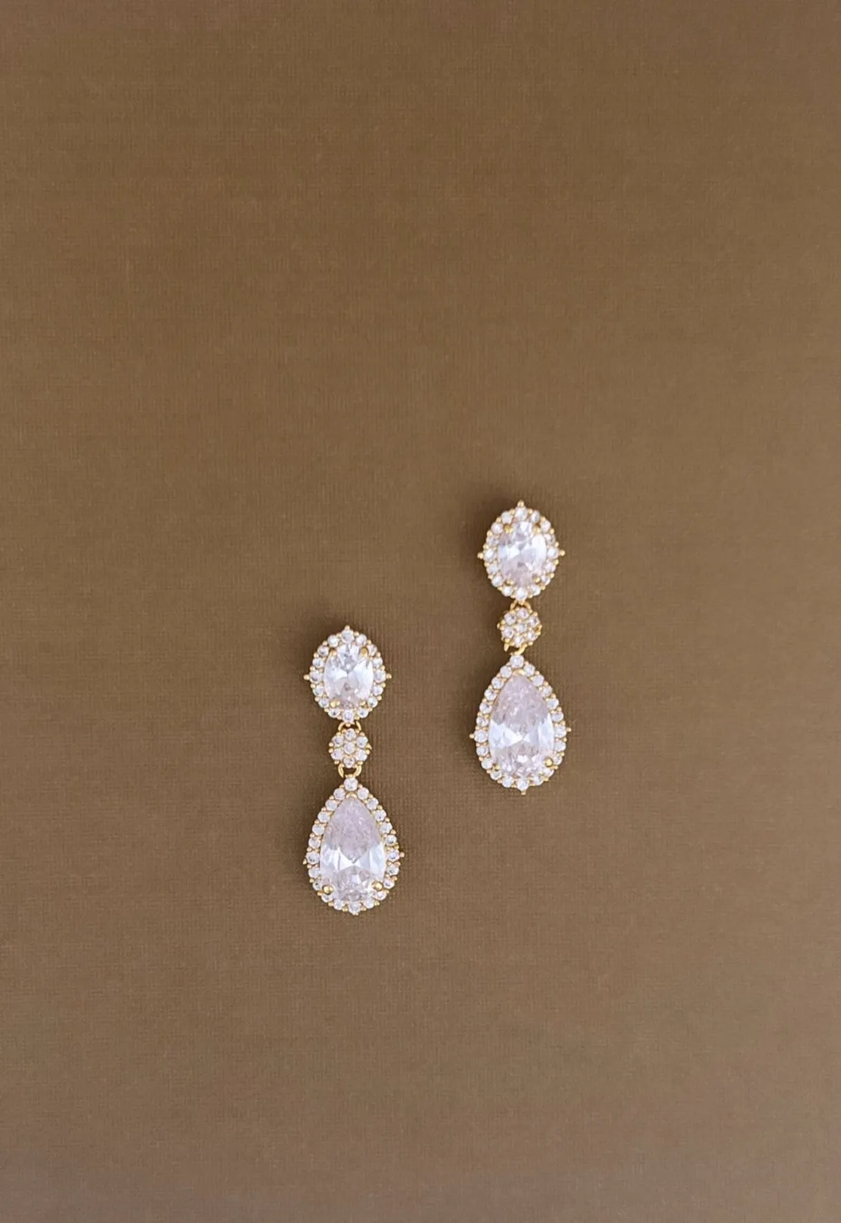 AWE Simulated Diamond Drop Earrings