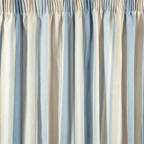 Awning Stripe Seaspray Ready Made Curtains