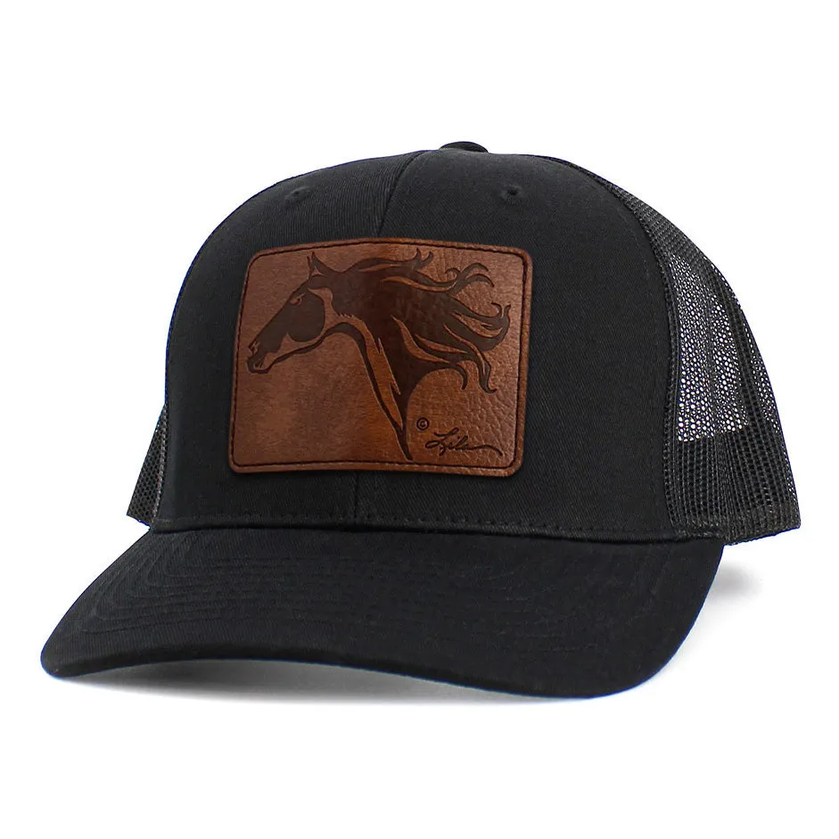 AWST Int'l Lila  Horse Head Patch Cap