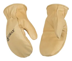 Axeman 1930-L Safety Gloves, Men's, L, Wing Thumb, Easy-On Cuff, Cowhide Leather, Tan :PR: QUANTITY: 1