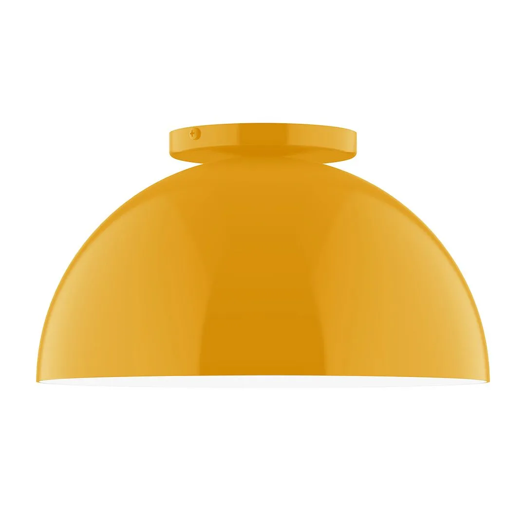 Axis Arcade 12" Flush Mount in Bright Yellow