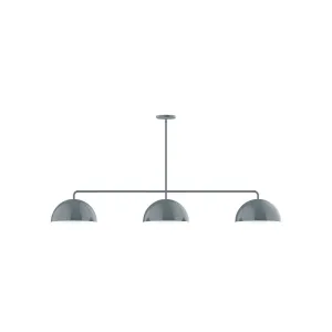 Axis Arcade 3-Light Stem Hung Pendant in Slate Gray