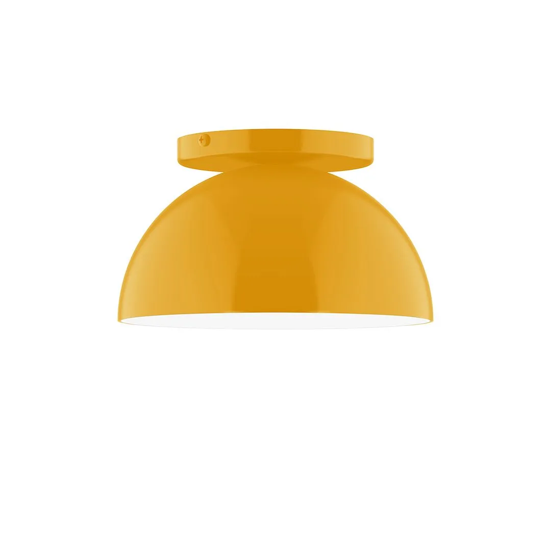 Axis Arcade 8" LED Flush Mount in Bright Yellow