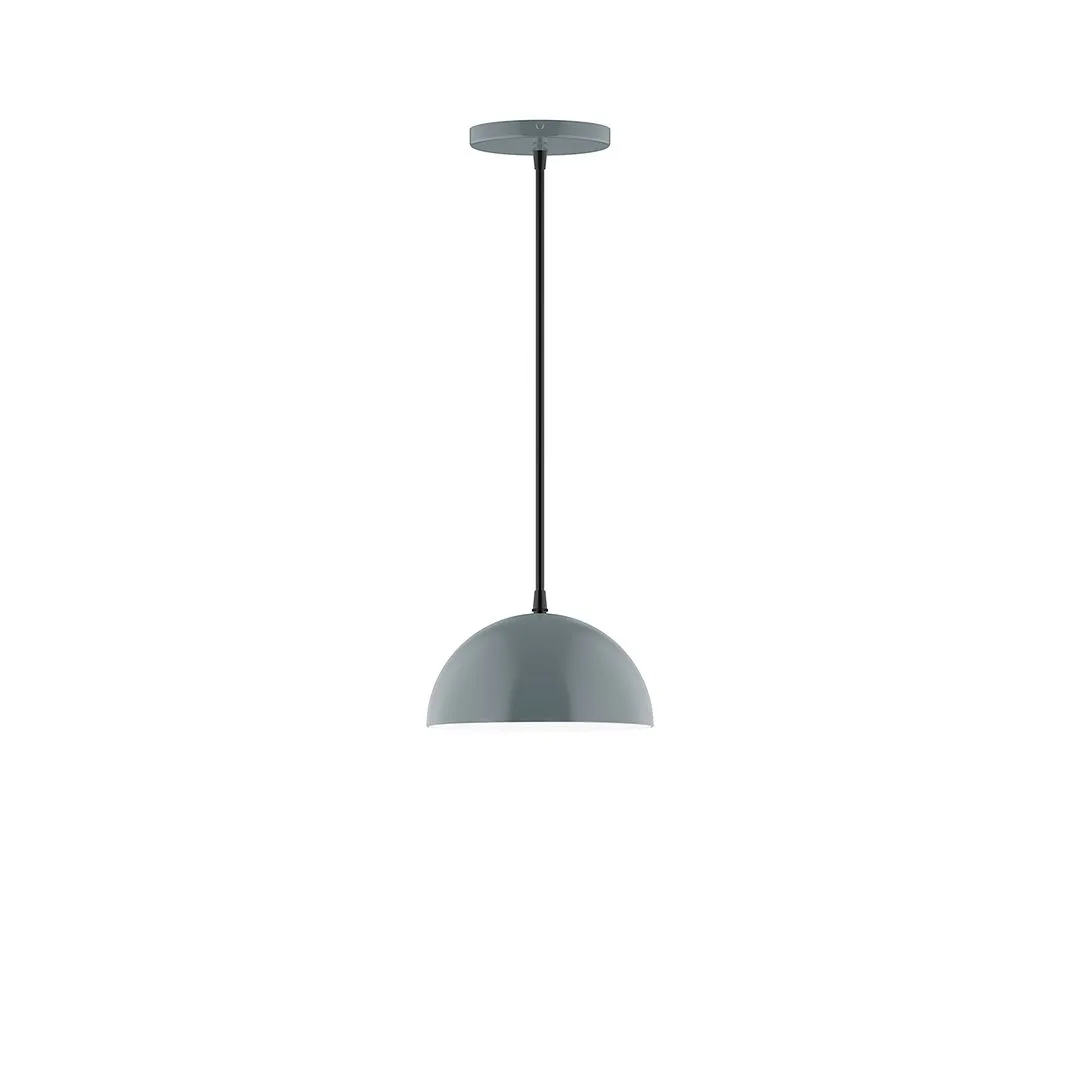 Axis Arcade 8" LED Pendant Light in Slate Gray