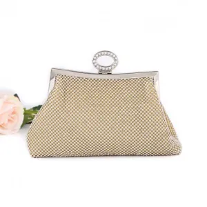 Ayida Gold Evening Clutch Bag