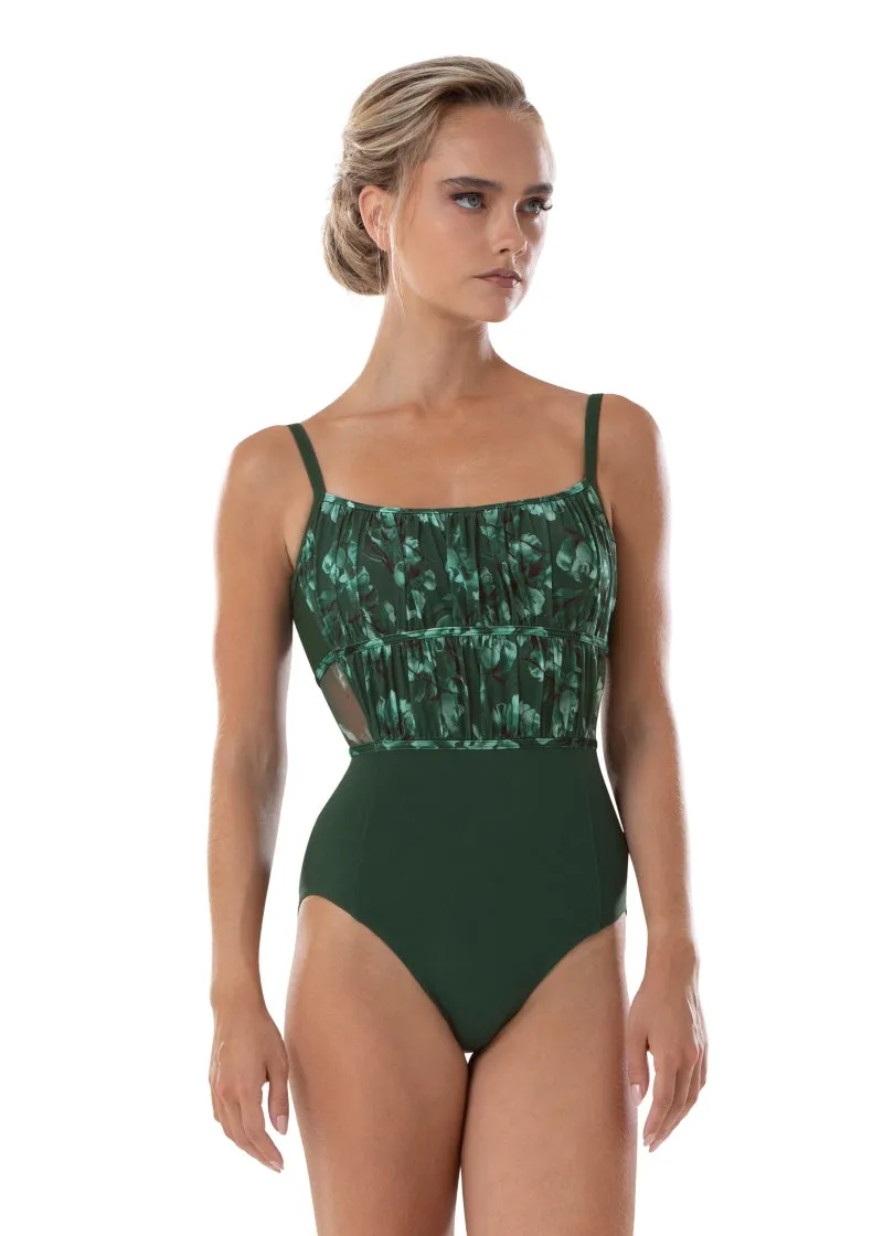 Ayla Floral Camisole Leotard (Amazon)