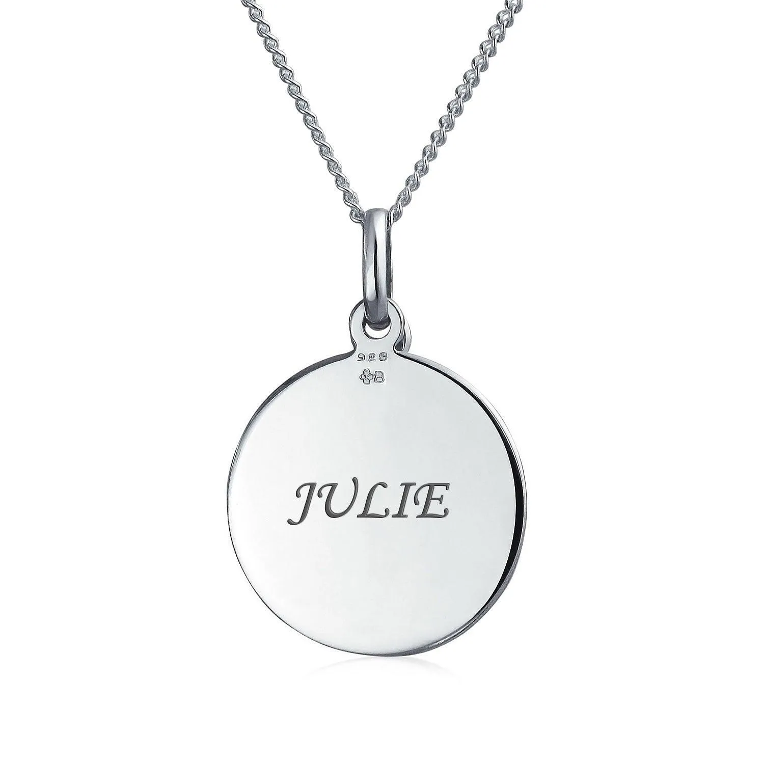 AYLLU Live The Life You Love Disc BFF Pendant Necklace Sterling Silver