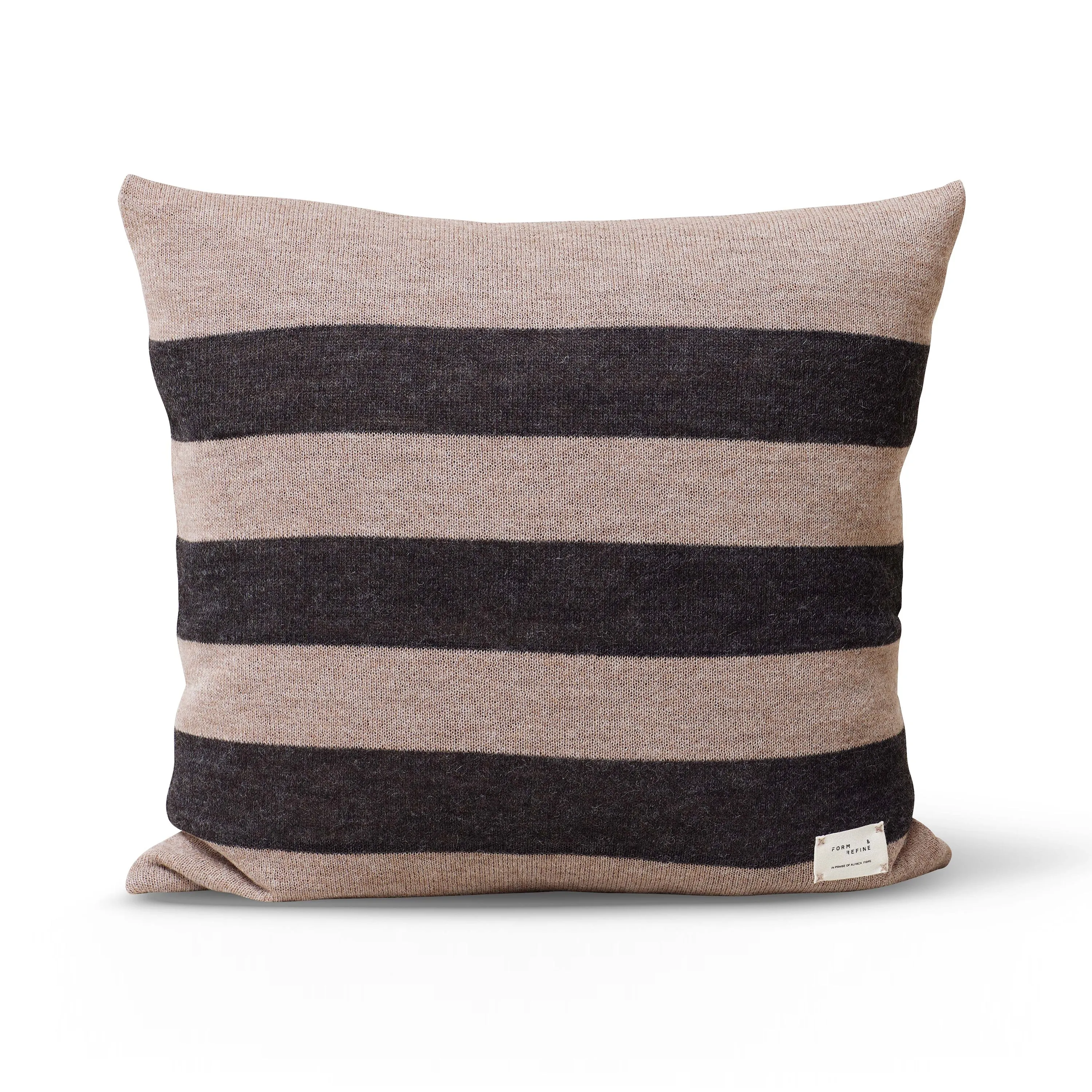 Aymara Black Ribbon Throw Pillow