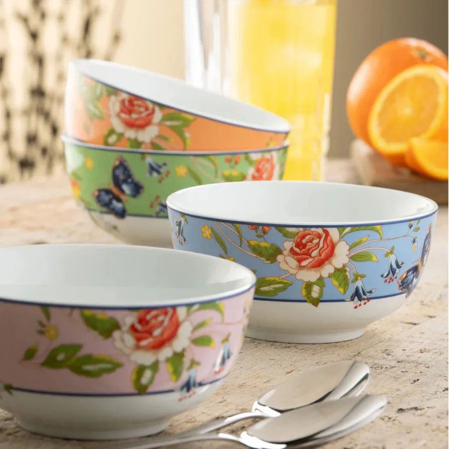 Aynsley Cottage Garden Cereal Bowls Set of 4