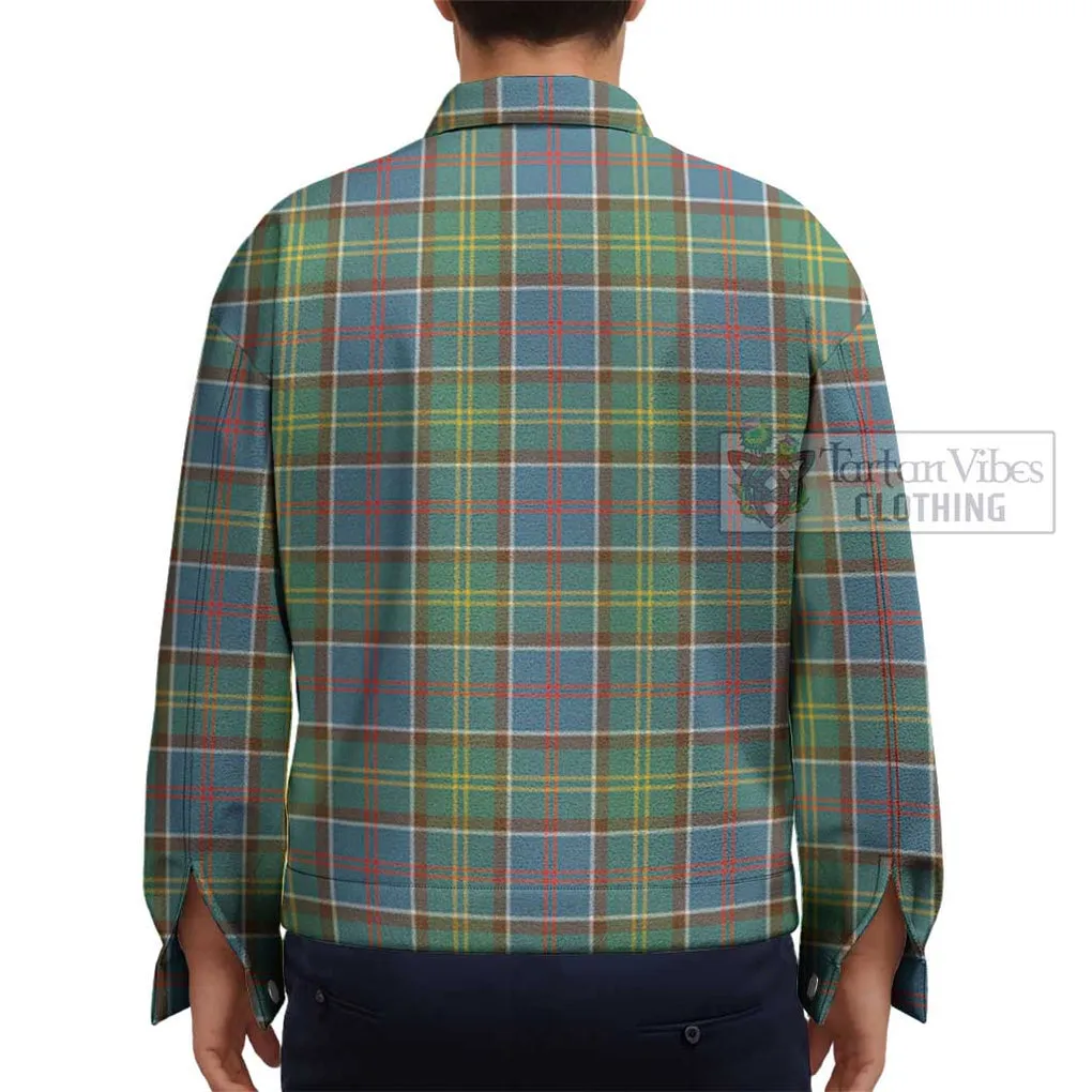 Ayrshire District Tartan Unisex Lapel Cotton Jacket