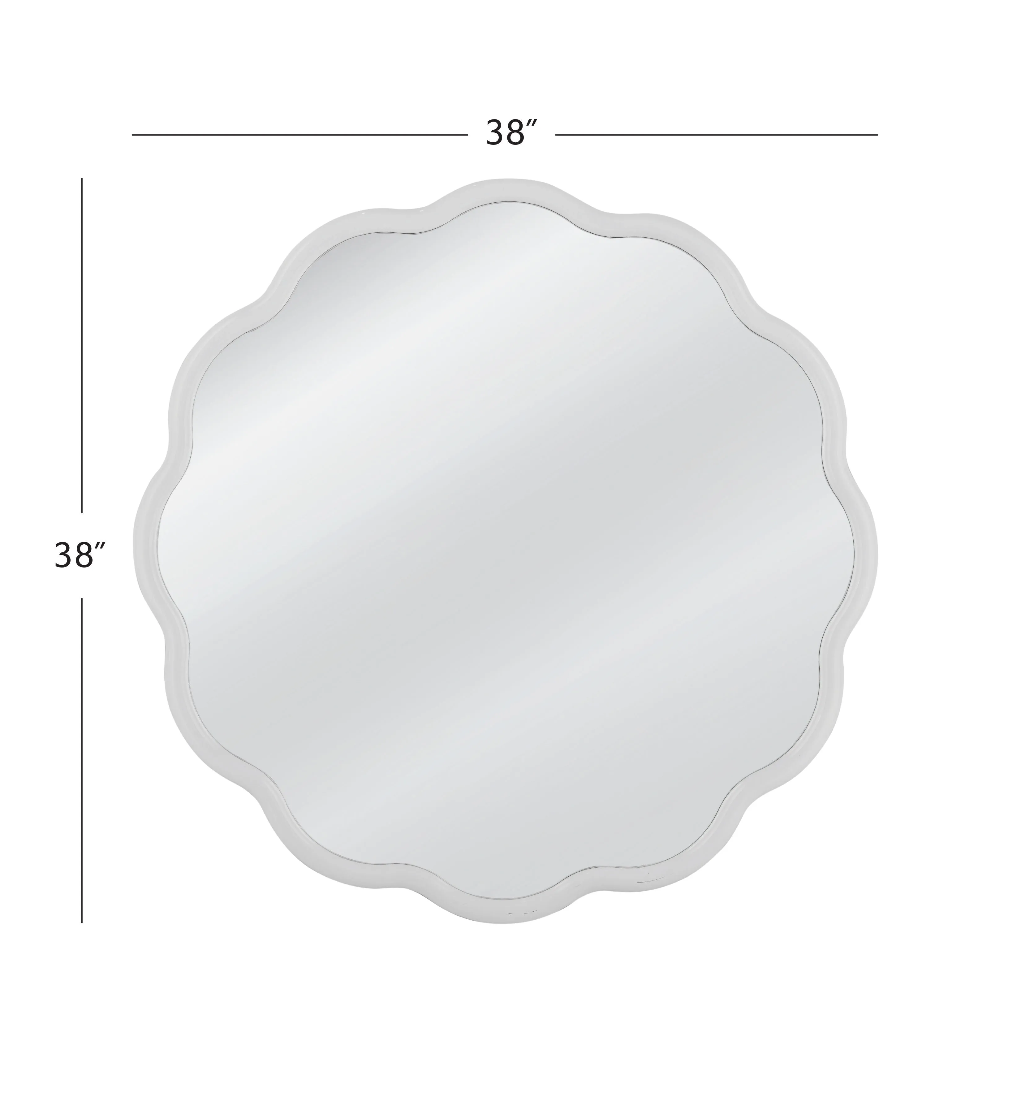 Azalea - Wall Mirror - White