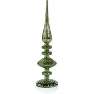 Azenor Green LED Tabletop Finials, Set of 2