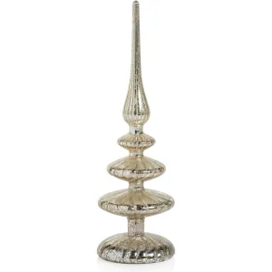 Azenor Silver LED Tabletop Finials, Set of 2