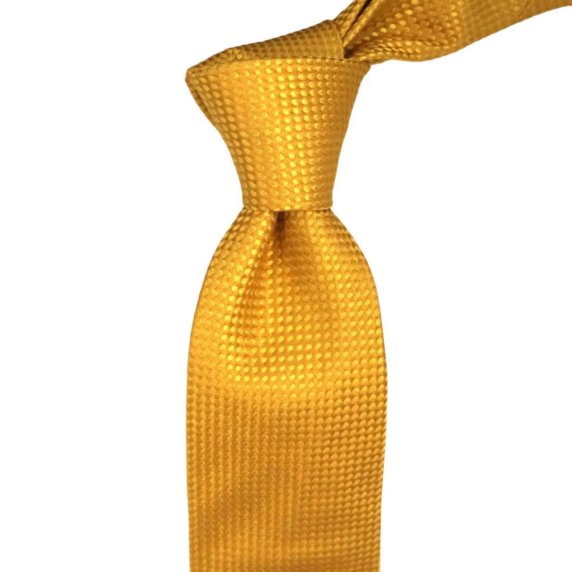 Azthom 8cm Silk Woven Tie with Gold Dots J