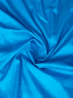 Azure Blue BIshnpuri Silk Fabric