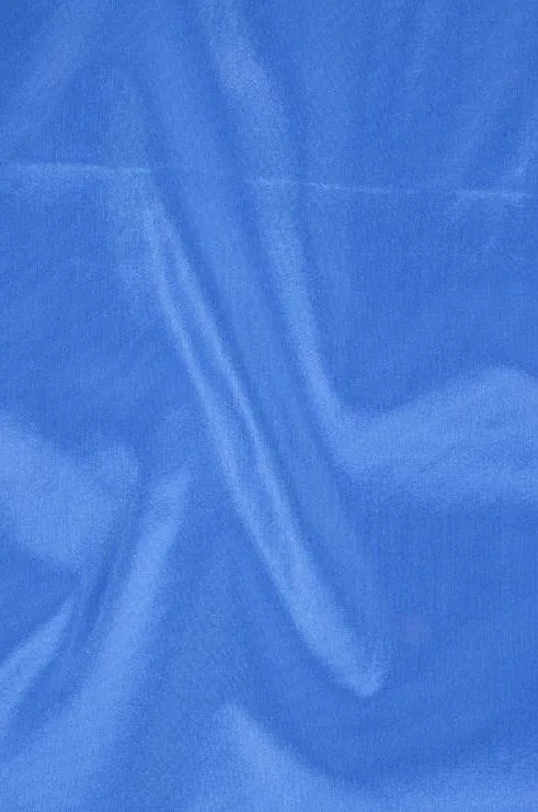 Azure Blue Taffeta Silk Fabric