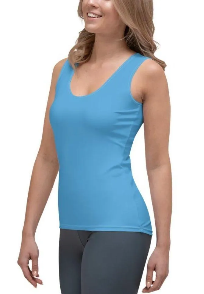 Azure Blue Tank Top