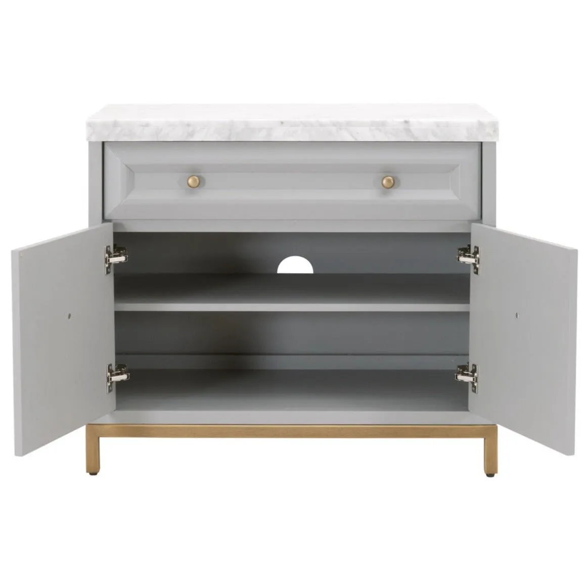 Azure Carrera Dove Gray Media Chest