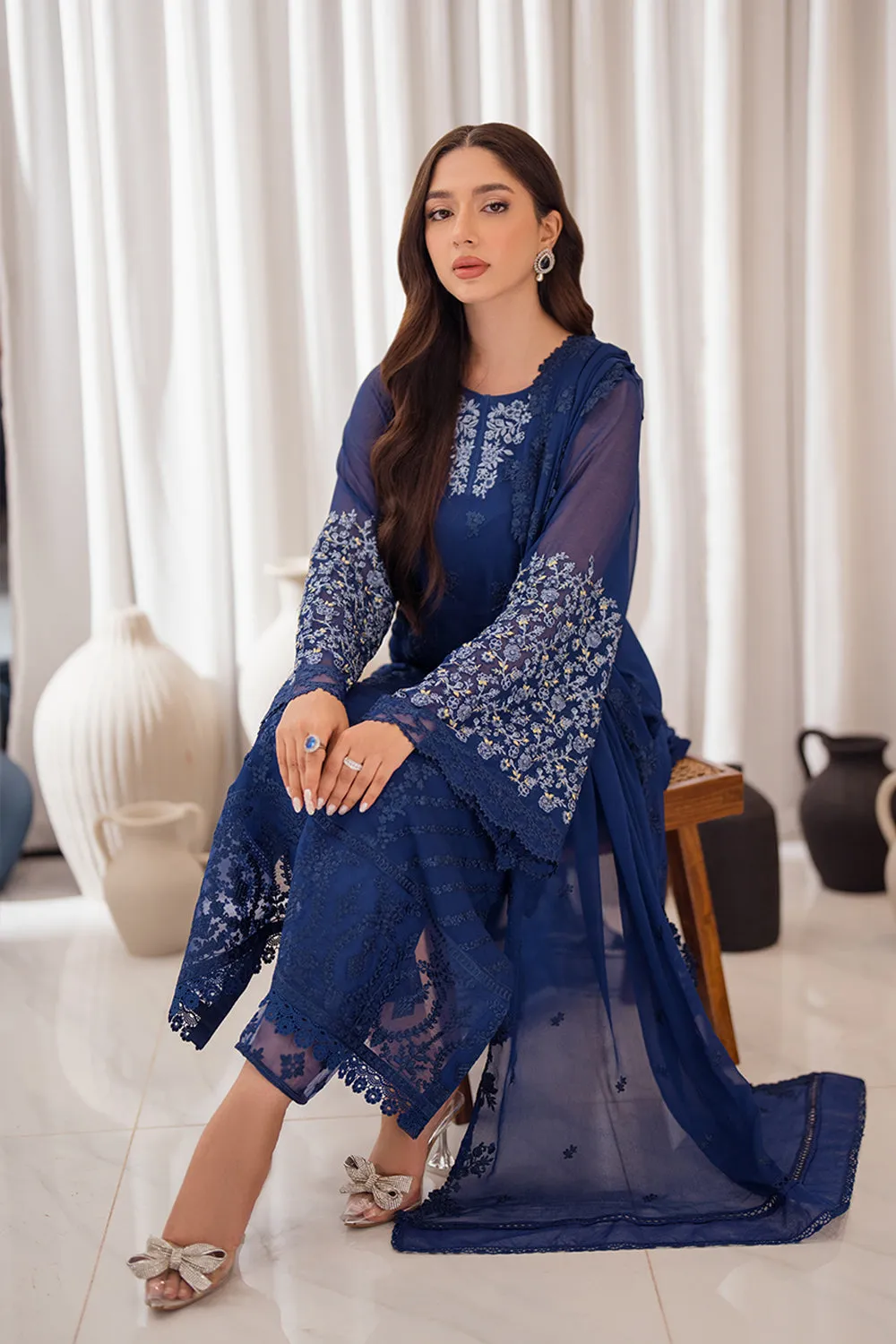 Azure Ensembles Luxury Chiffon Formals – Azure Breeze