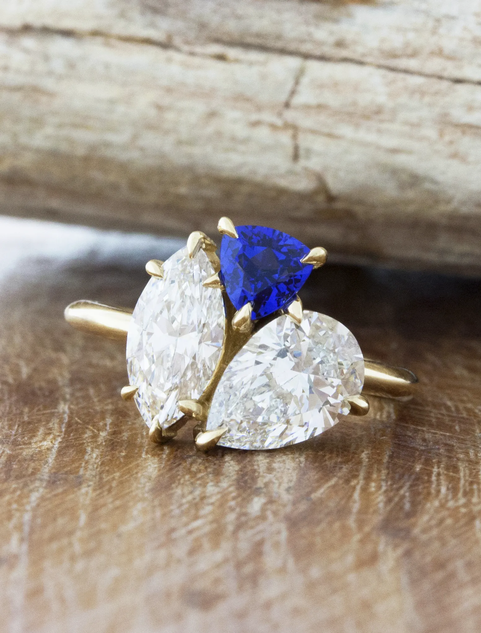 Azure - Lab Grown Diamond & Sapphire Cluster Ring