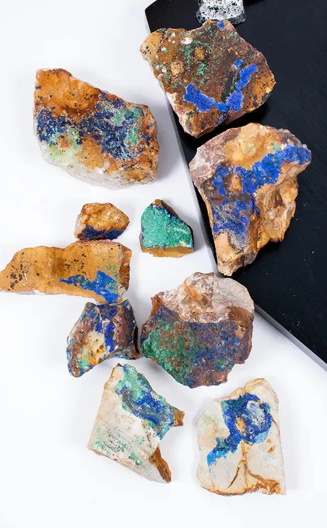 Azurite and Malachite Rough Specimens