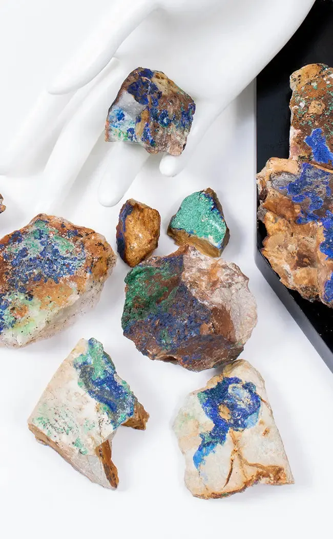 Azurite and Malachite Rough Specimens