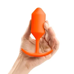 B-Vibe Snug Plug 3 Butt Plug Orange