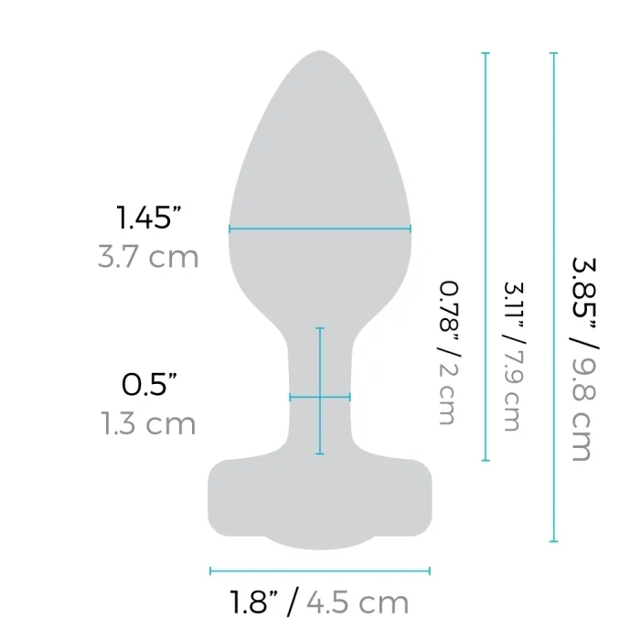 b-Vibe Vibrating Heart Remote Control Plug