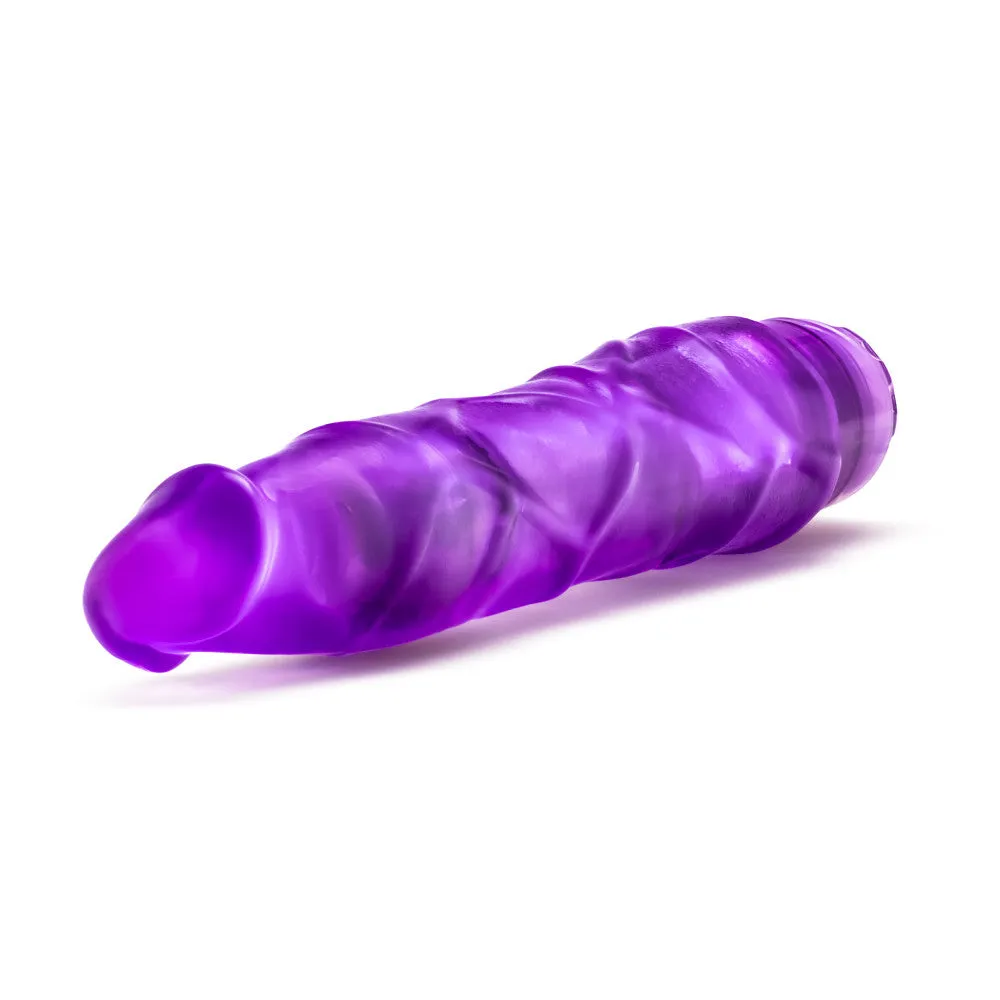 B Yours By Blush® | Vibe #1 Realistic Purple 9-Inch Long Vibrating Dildo