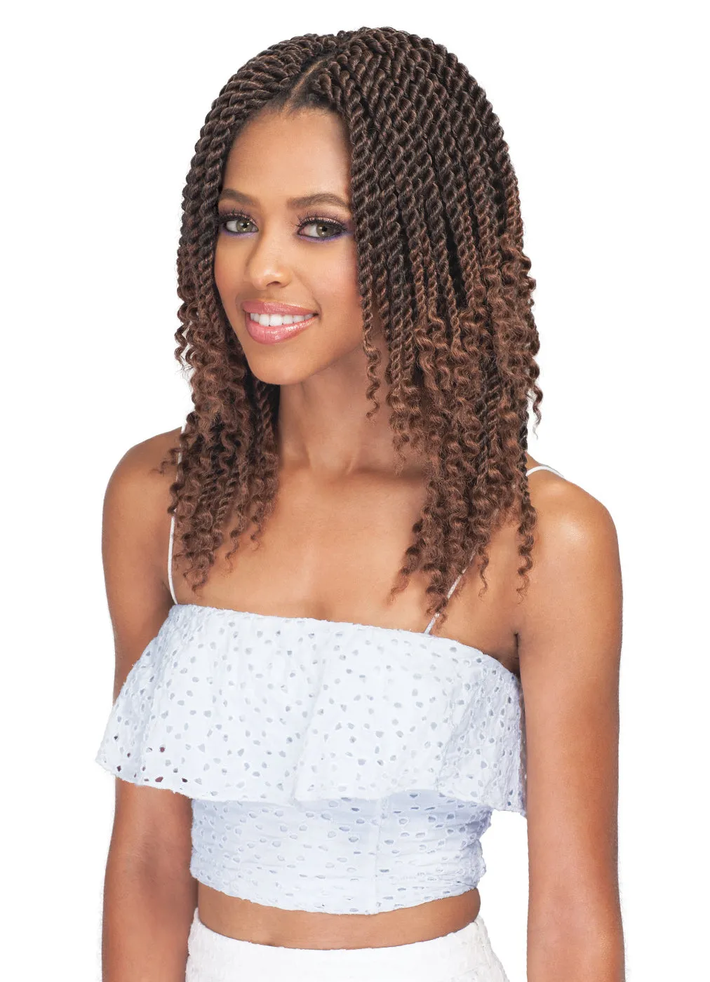 B0BBIBOSS - BOMBA SENEGAL TWIST CURLY TIPS 10" CROCHET BRAIDING HAIR