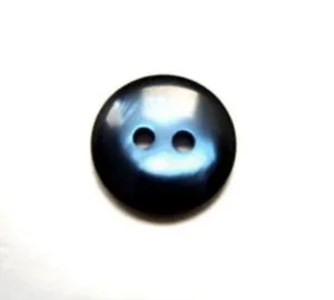 B11017 14mm Shimmery Navy and Royal Blue Polyester 2 Hole Button