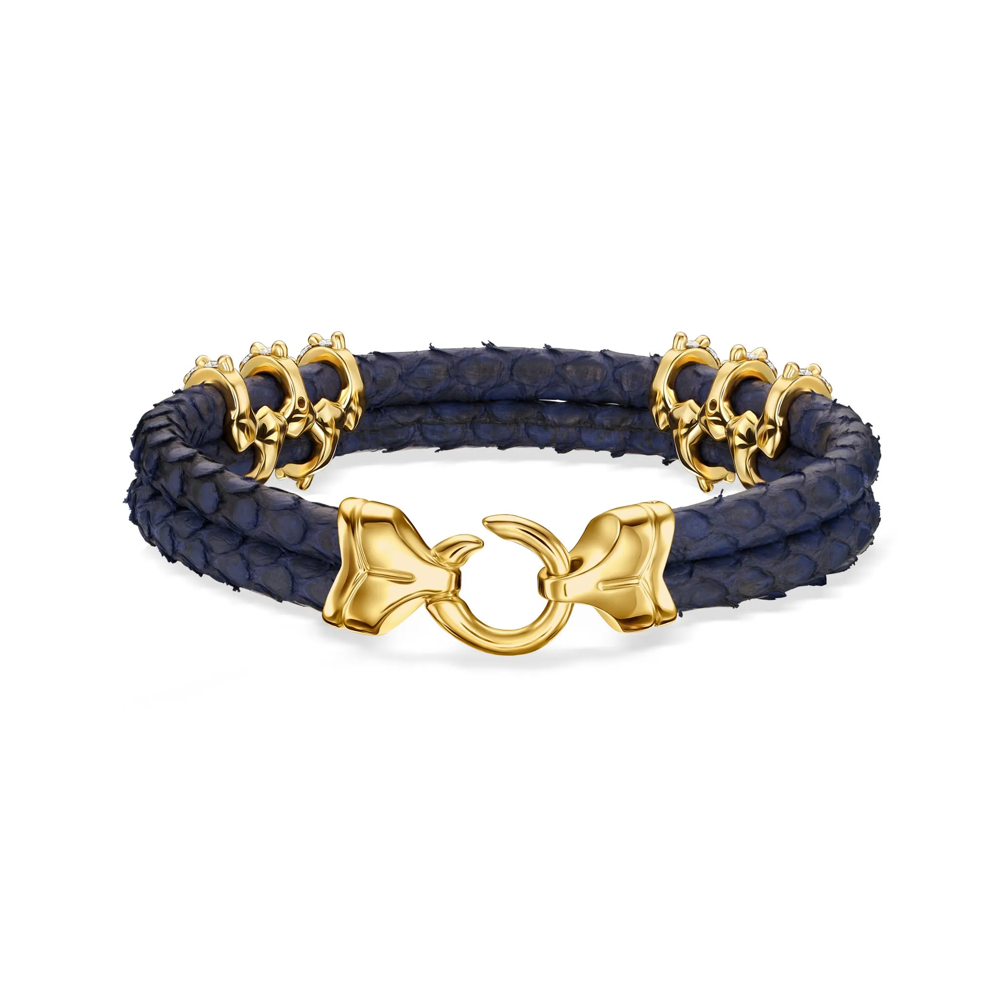 B453 Yellow Gold Navy