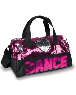 B842 Dance Sequin Heart Duffel