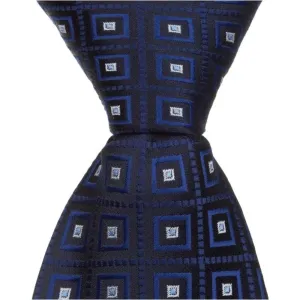 B9 - Navy Multi Square - Varied Widths